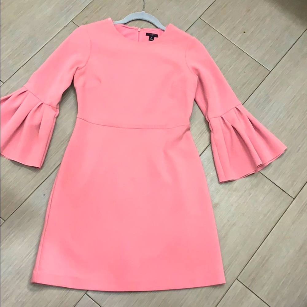Pink dress with bell sleeves